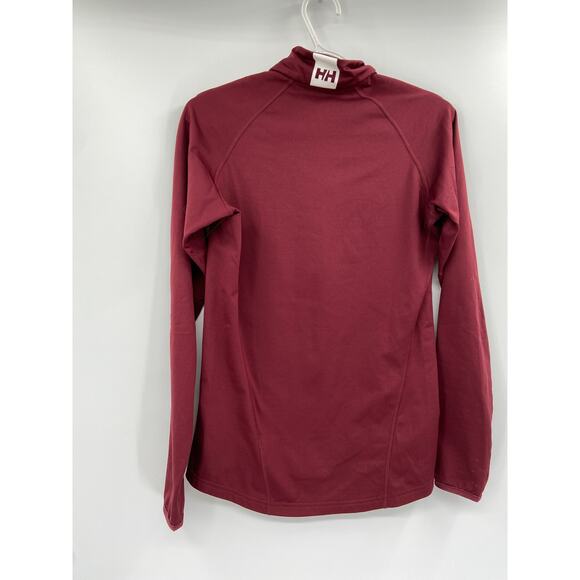Helly Hansen Phantom 1/2 Zip Mid Layer Sweater Size M Maroon Red - Picture 5 of 5